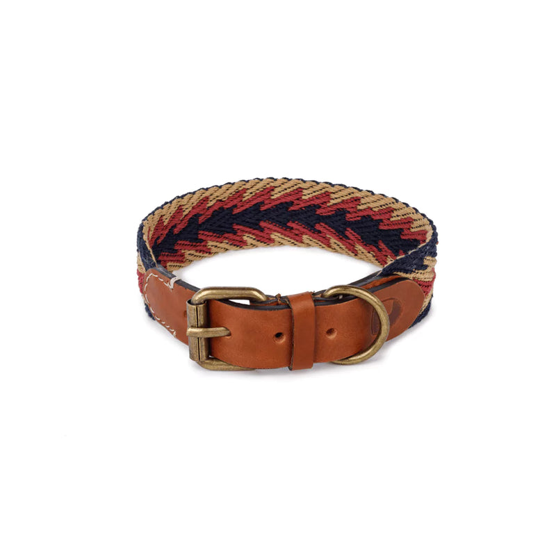 Buddys Hundehalsband Peruvian Arrow Blau