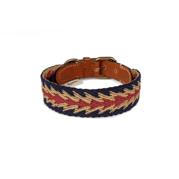 Buddys Hundehalsband Peruvian Arrow Blau